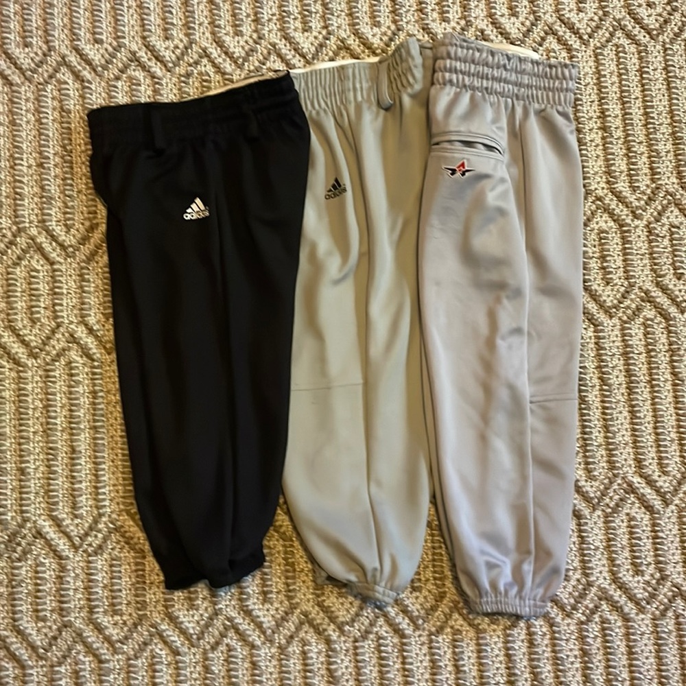 Boys baseball knickers lot of 3, size XXS, XS & S